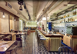 Pasillo restaurante para siempre