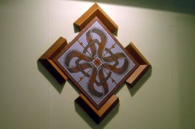 Mosaico decorativo de gres.