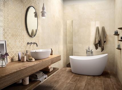 Elegance: Azulejos de gres porcelánico beige: mira las colecciones - Marazzi