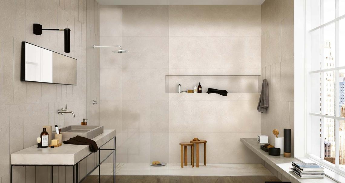 Azulejos para el cuarto de baño: cerámica y porcelánico - Marazzi 10485