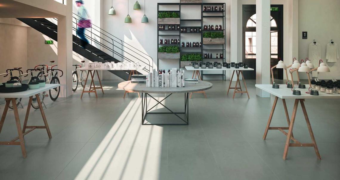 Sistemp - Efecto Cemento - Espacios comerciales