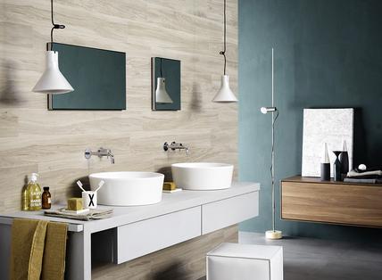 Treverkchic: Azulejos para el cuarto de baño: cerámica y porcelánico - Marazzi
