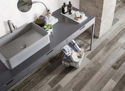 Treverkfusion: Azulejos para el cuarto de baño: cerámica y porcelánico - Marazzi