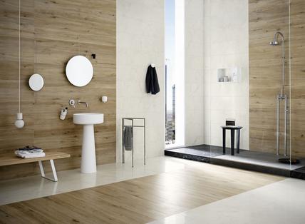 Treverktrend: Azulejos para el cuarto de baño: cerámica y porcelánico - Marazzi