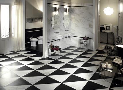 Evolutionmarble: Azulejos para el cuarto de baño: cerámica y porcelánico - Marazzi