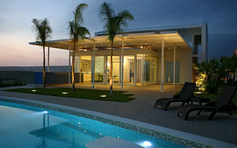 Treverk Outdoor for an elegant summer residence near Ragusa, Sicily