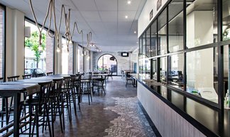 Marazzi cement tiles for the renovation of a restaurant