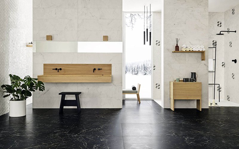 Allmarble, a sophisticated interpretation of fine marbles.