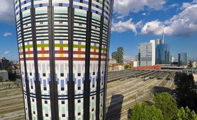 azulejos de Marazzi para la Torre Arcobaleno de Milán