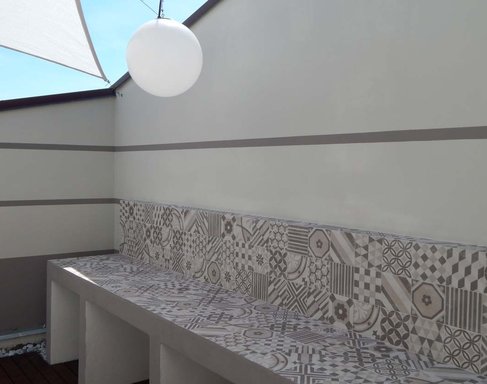 Open Air con Block, Gres Efecto Cemento