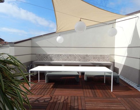 Open Air con Block, Gres Efecto Cemento