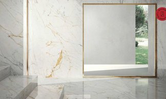 Grande Marble Look, el encanto del mármol y la ligereza de las losas grandes en 6 mm de grosor