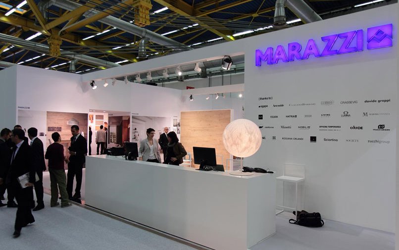 Cersaie 2012 - stand de Marazzi, Marazzi Tecnica: ¡un montón de novedades y de público!
