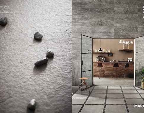 gres porcelánico de efecto piedra Mystone Marazzi