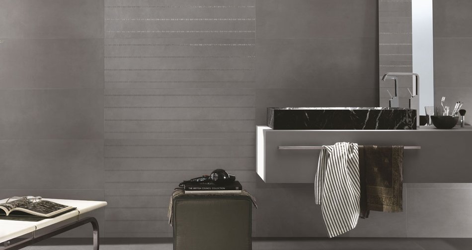Concreta. Wall tiles “dressed” in clay