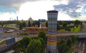 azulejos de Marazzi para la Torre Arcobaleno de Milán