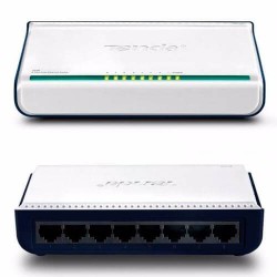 Switch Tenda 8 Puertos 10/100Mbps, RJ48, Caja Plástica