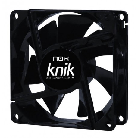 Comprar Ventilador caja Knik. NOX  80mm, 11DBA, Negro