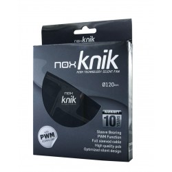 Ventilador caja Knik. NOX  120mm, 14DBA, Negro