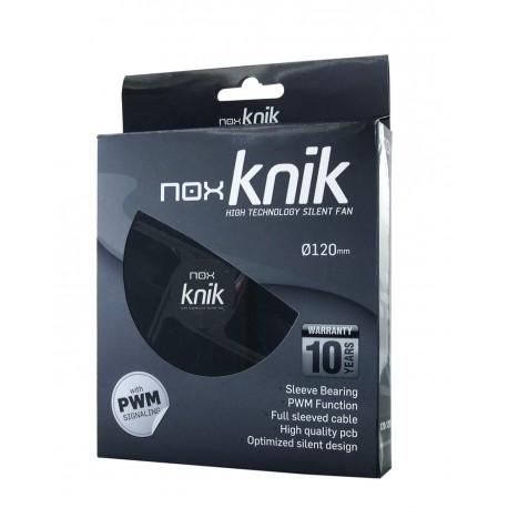 Comprar Ventilador caja Knik. NOX  120mm, 14DBA, Negro