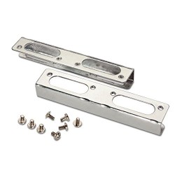 Adaptador metálico de 3.5" para disco duro 2.5", plateado