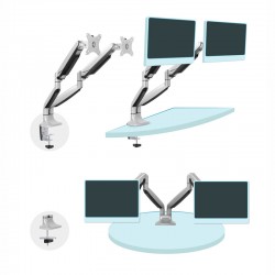 Soporte de mesa 2 (monitor / plasma / LCD / LED) 13"-32" Plata - DB3132TNR-S