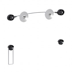 Soporte de pared (monitor / plasma / LCD / LED) 32"-55" Negro - LED1055F-B