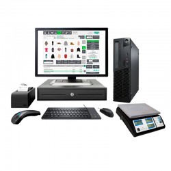 TPV BASIC GOLD ( Monitor 19" + IMPRESORA TICKET + CAJON + LECTOR CODIGO BARRAS + VISOR + BALANZA )