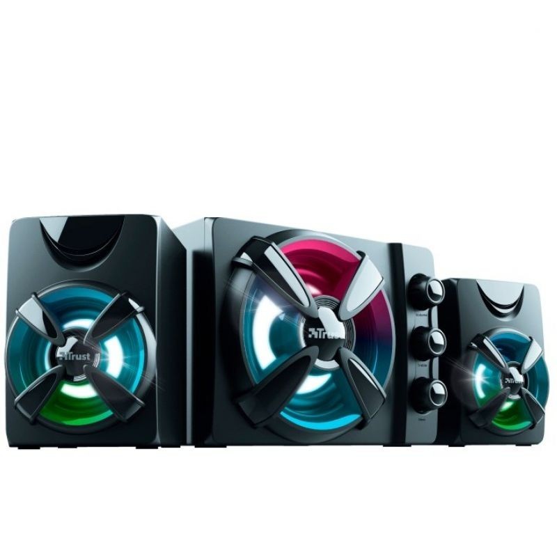 Comprar ALTAVOCES 2.1 TRUST GAMING ZIVA RGB   11W RMS SUBWOOFER MADERA