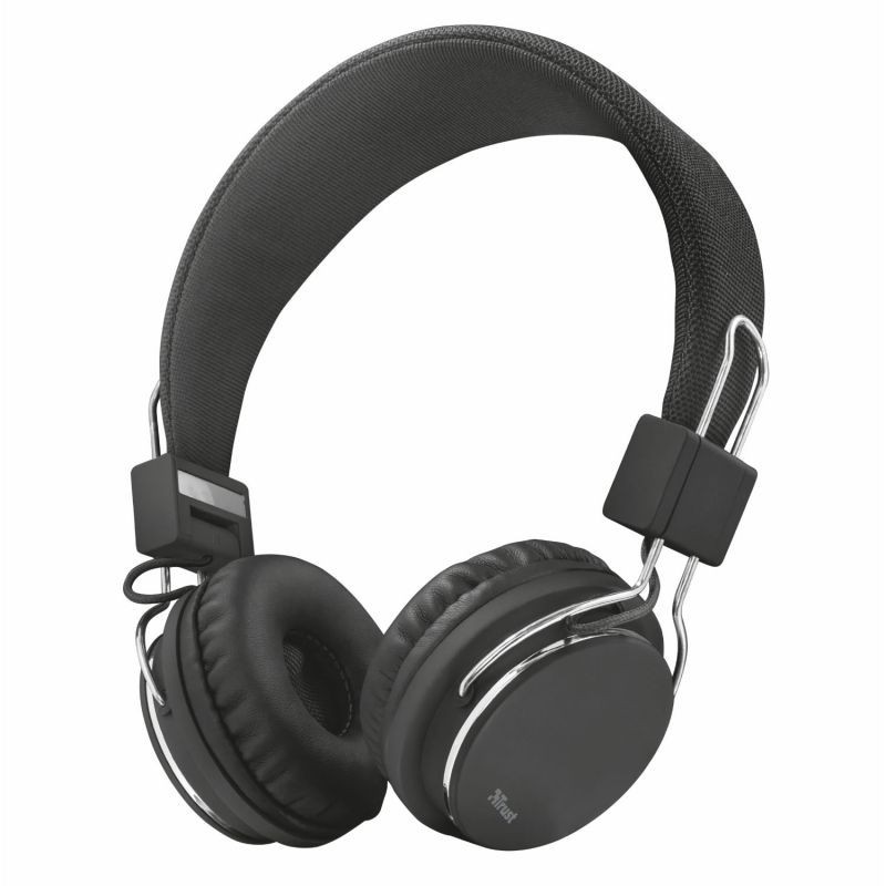 Comprar AURICULARES TRUST URBAN ZIVA BLACK   PLEGABLES   MICROFONO INTEGRADO