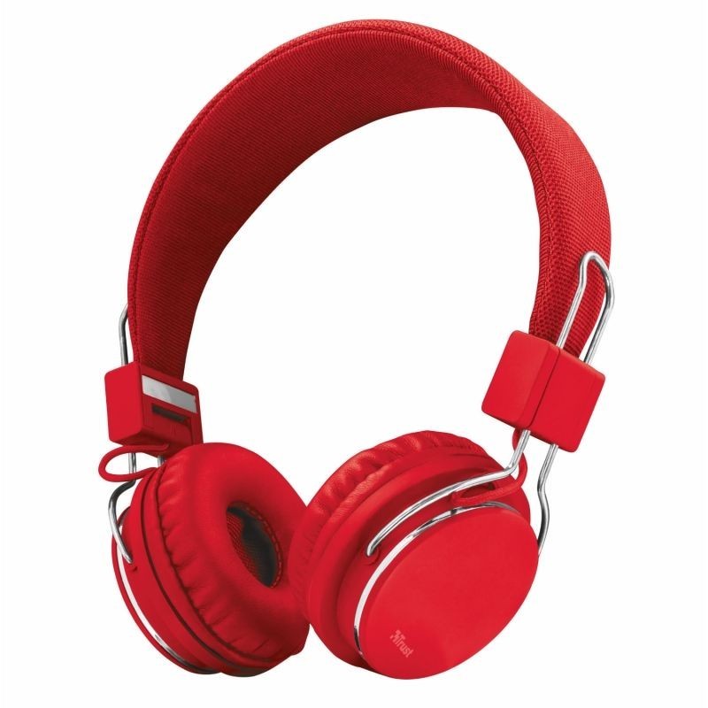 Comprar Auriculares Trust Urban Ziva 21822  con Microfono  Jack 3.5  Rojos