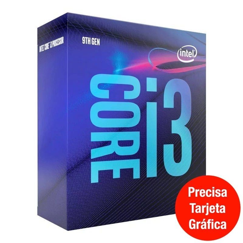 Comprar PROCESADOR INTEL CORE I3 9100F   3.60GHZ   4 NÚCLEOS   SOCKET LGA1151 9TH GEN   6MB CACHE * SIN GRÁFICA INTEGRADA *