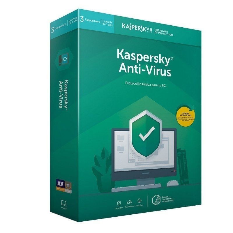 Comprar ANTIVIRUS KASPERSKY 2020  3 DISPOSITIVOS  1 AÑO  NO CD