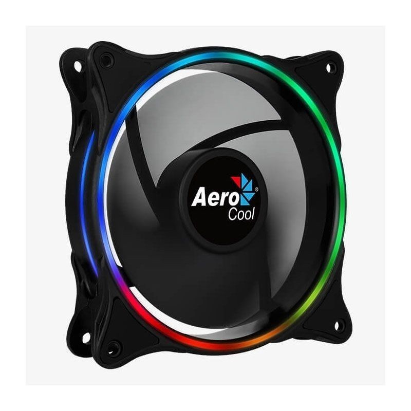Comprar VENTILADOR AEROCOOL ECLIPSE 12   12CM   ANILLO LED RGB DUAL SLIM   ALMOHADILLAS ANTIVIBRACION   3/4/6 PIN