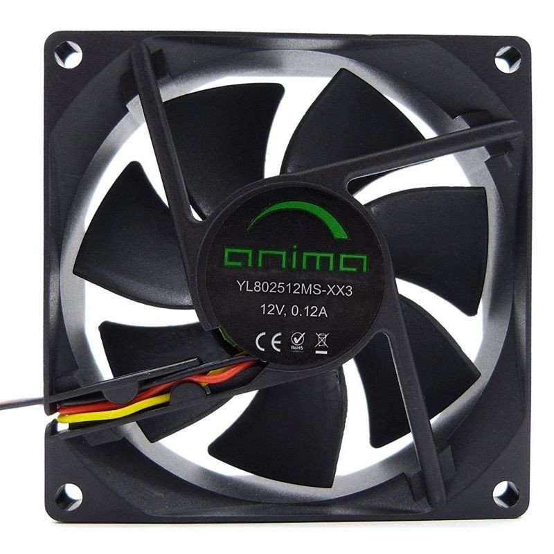 Comprar VENTILADOR TACENS ANIMA AF8   8CM   12DB   RODAMIENTOS FLUXUS   ECO CONSUMO
