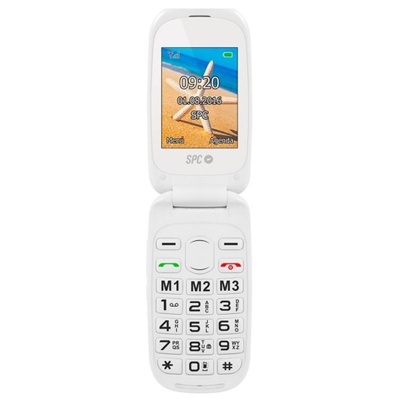 Comprar Teléfono móvil LIBRE SPC HARMONY BLANCO   DOBLE PANTALLA   TECLAS GRANDES   DUAL SIM   Cámara   TECLA SOS   BAT LITIO