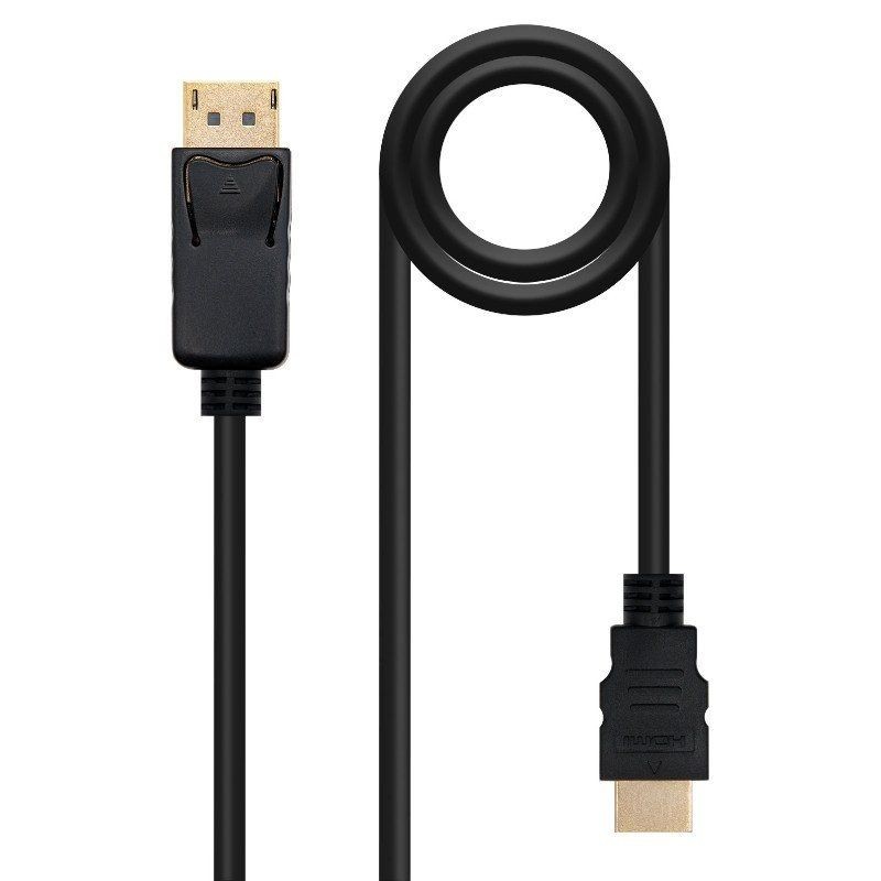 Comprar CABLE DISPLAYPORT A HDMI NANOCABLE 10.15.4302   DISPLAYPORT/MACHO   HDMI/MACHO   2 MS   NEGRO