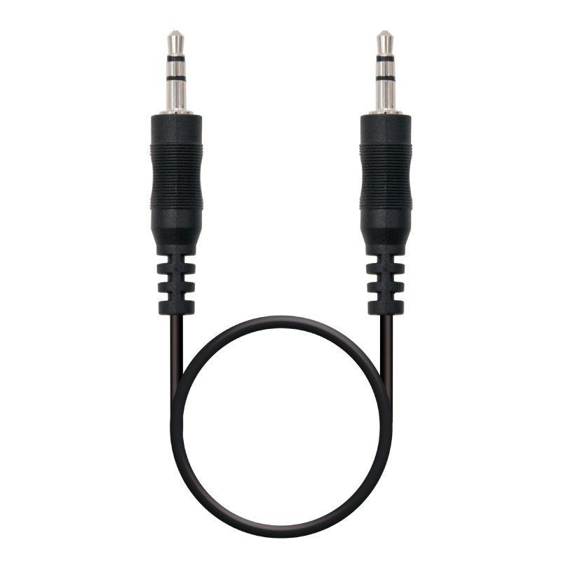 Comprar CABLE ESTÉREO NANOCABLE 10.24.0100   CONECTORES JACK 3.5/M JACK 3.5/M   30CM   NEGRO