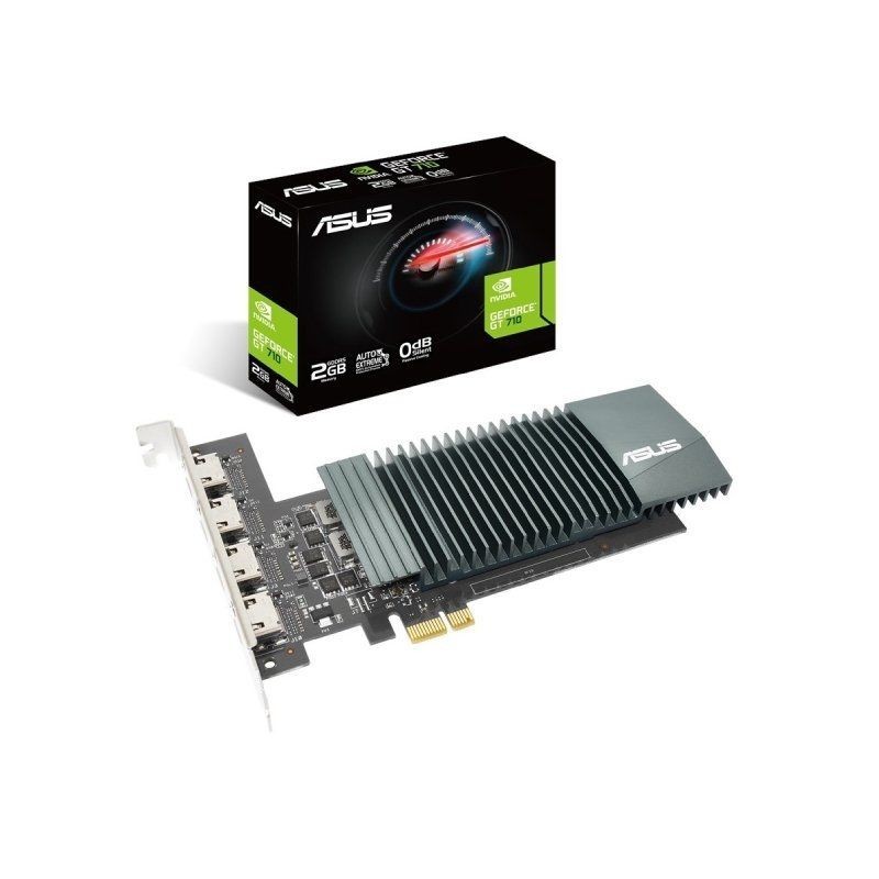 Comprar TARJETA GRÁFICA ASUS GEFORCE GT 710 4H SL  OPENGL 4.6  2GB GDDR5  PCIE 2.0  4*HDMI