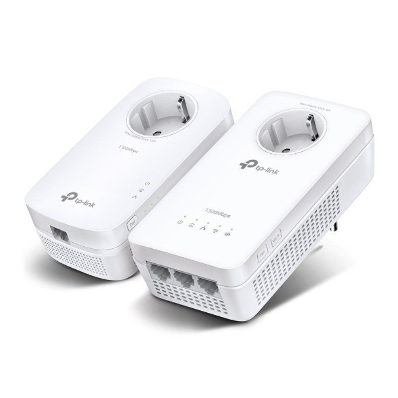 Comprar KIT ADAPTADORES PLC/POWERLINE WIFI TPLINK TLWPA8631P KIT  PACK 2 UDS  WIFI AC 1200  3*GIGABIT ETHERNET  TOMA SCHUKO  2*2MIMO
