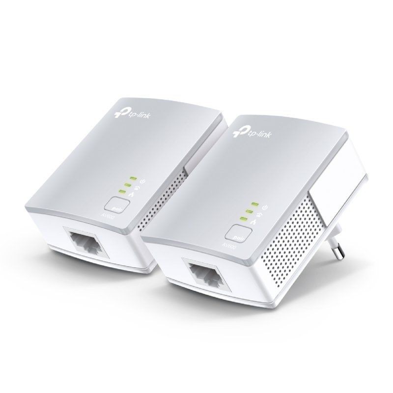 Comprar KIT DE ADAPTADORES PLC/ POWERLINE TPLINK TLPA411KIT  PACK 2 UNIDADES  600MBPS  300M  1*RJ45  PLUG AND PLAY