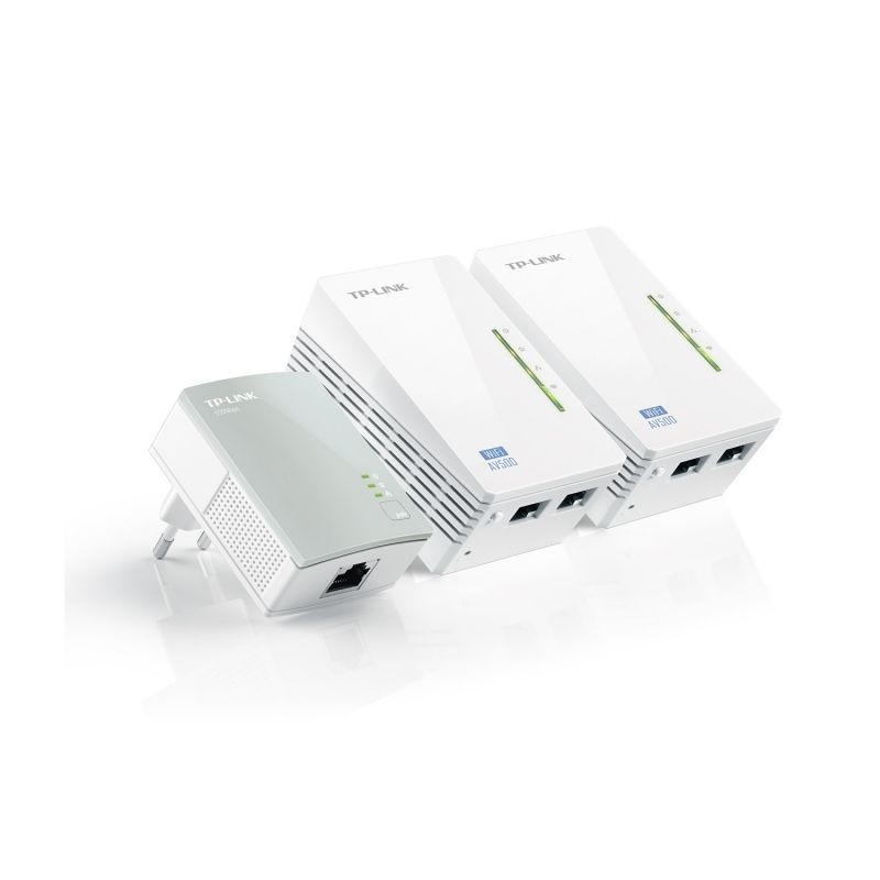 Comprar PACK DE 3 ADAPTADORES PLC/POWERLINE  2 X ETHERNET 500MBPS 1 X WIFI 300MBPS PLUG & PLAY ONETOUCH RANGE Extension