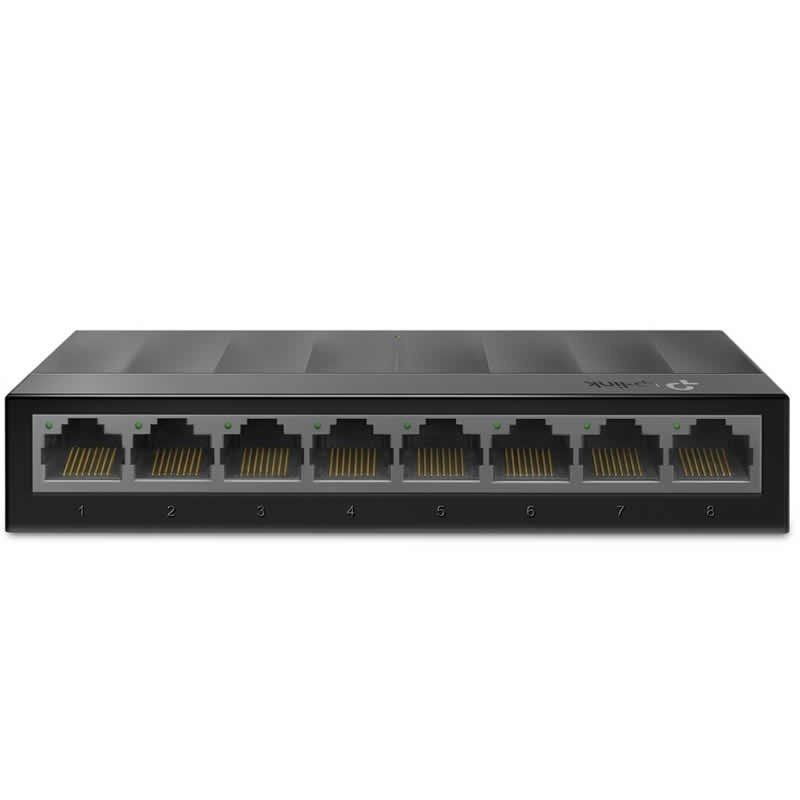 Comprar SWITCH TPLINK LS1008G  8 PUERTOS RJ45 10/100/1000  Negociación AUTOMÁTICA  CARCASA DE PLASTICO  GREEN TECH