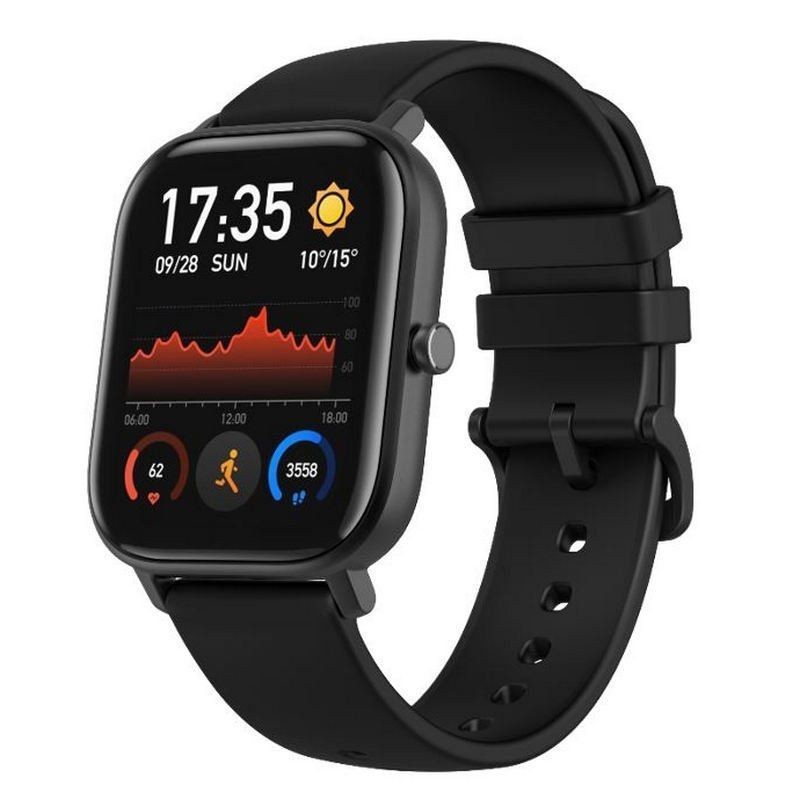Comprar RELOJ INTELIGENTE HUAMI AMAZFIT GTS OBSIDIAN BLACK 1.65' 4.19CM  BT 5.0  SENSOR FRECUENCIA CARDIACA  GPS    BAT.220MAH
