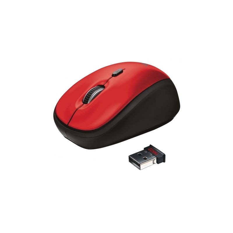Comprar Raton Mini Inalambrico Trust YVI  Hasta 1600 DPI  Rojo