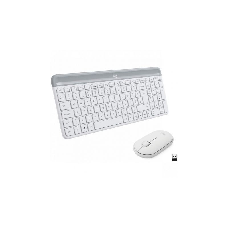 Comprar Teclado y ratón inalambricos logitech slim combo mk470  blanco