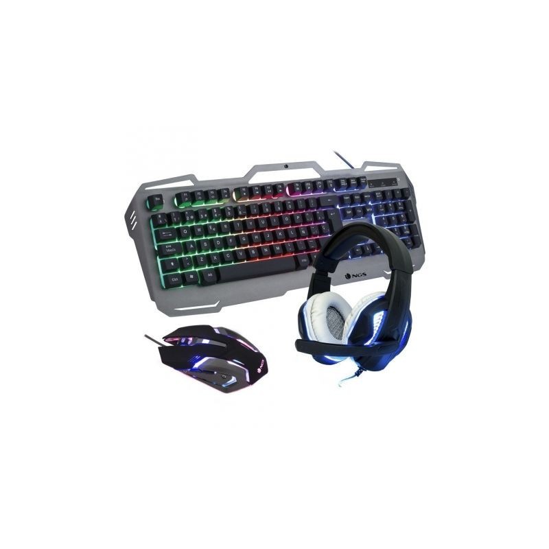 Comprar Pack gaming ngs gbx-1500  teclado + ratón óptico + auriculares con micrófono