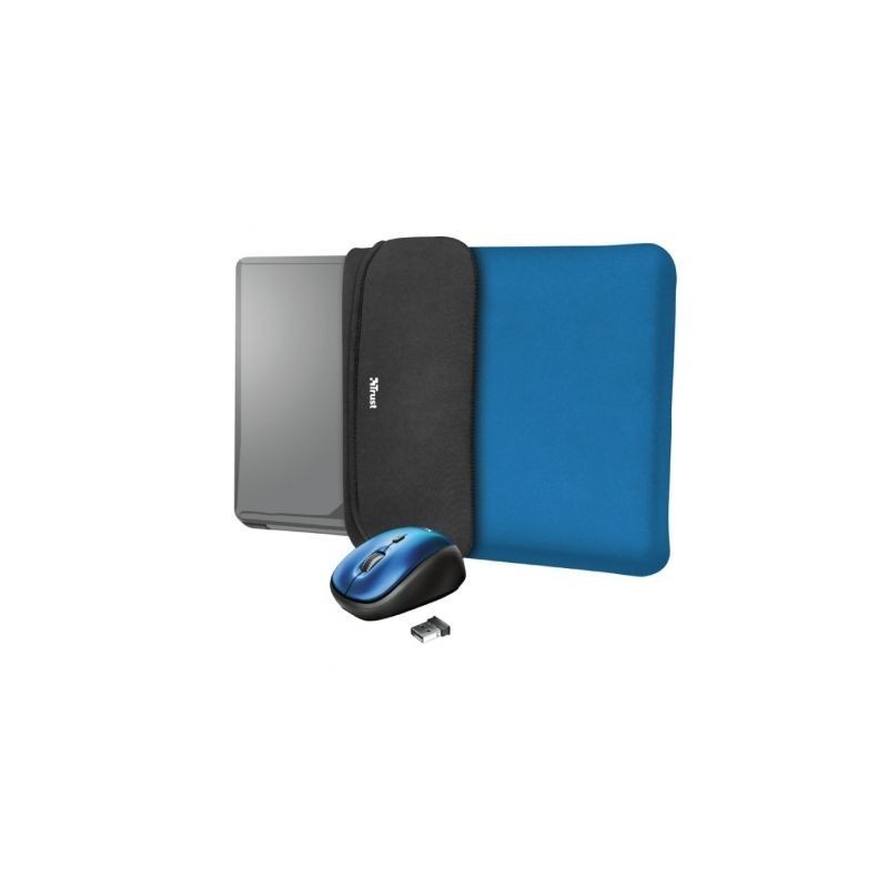 Comprar Funda + raton inalambrico trust yvo para portatiles hasta 15.6' azul