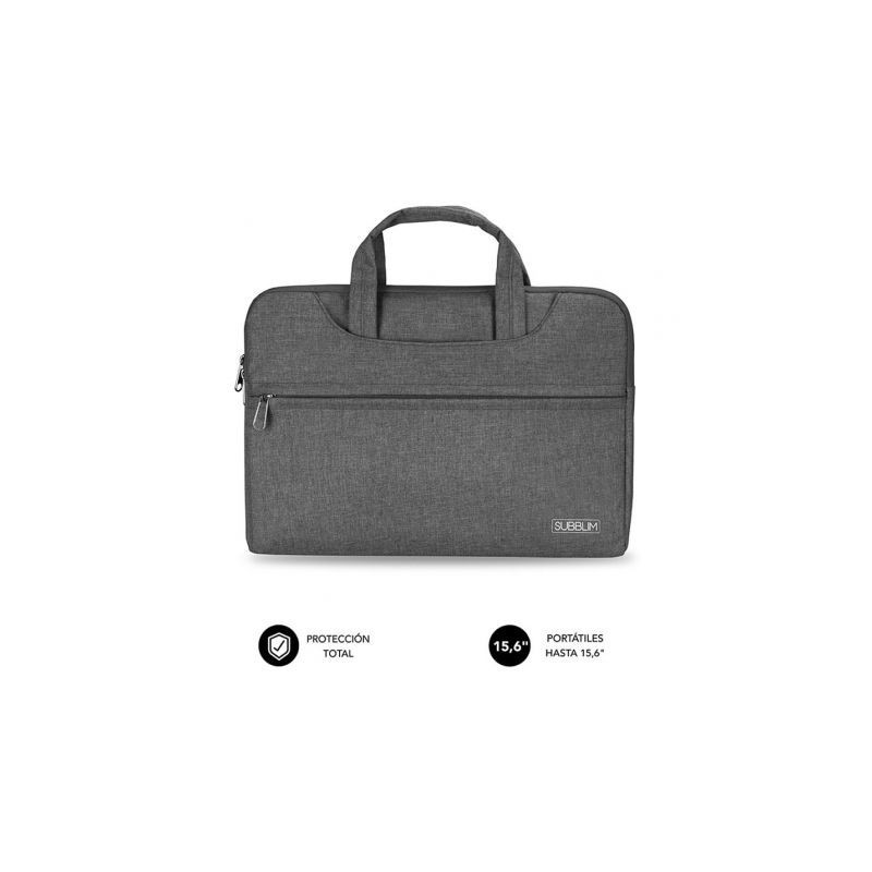 Comprar Maletin subblim business laptop sleeve para portatiles hasta 15.6' cinta para trolley gris