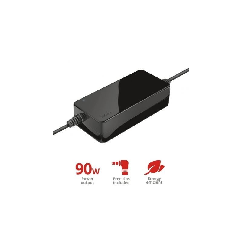 Comprar Cargador de portatil universal trust ltc-690 90w manual 10 conectores voltaje 15-20v